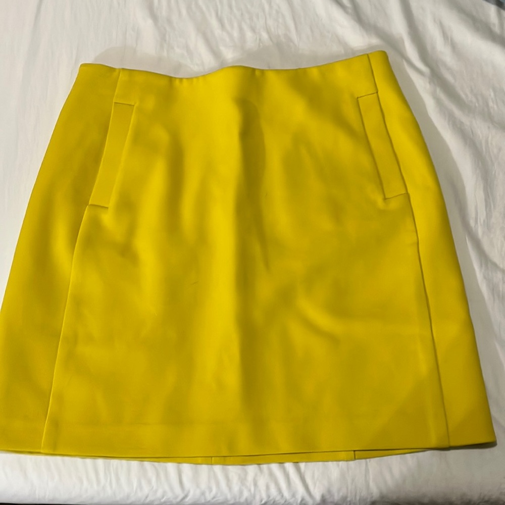 Yellow banana republic skirt